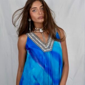 Desert Revival Sea Breeze V Dress