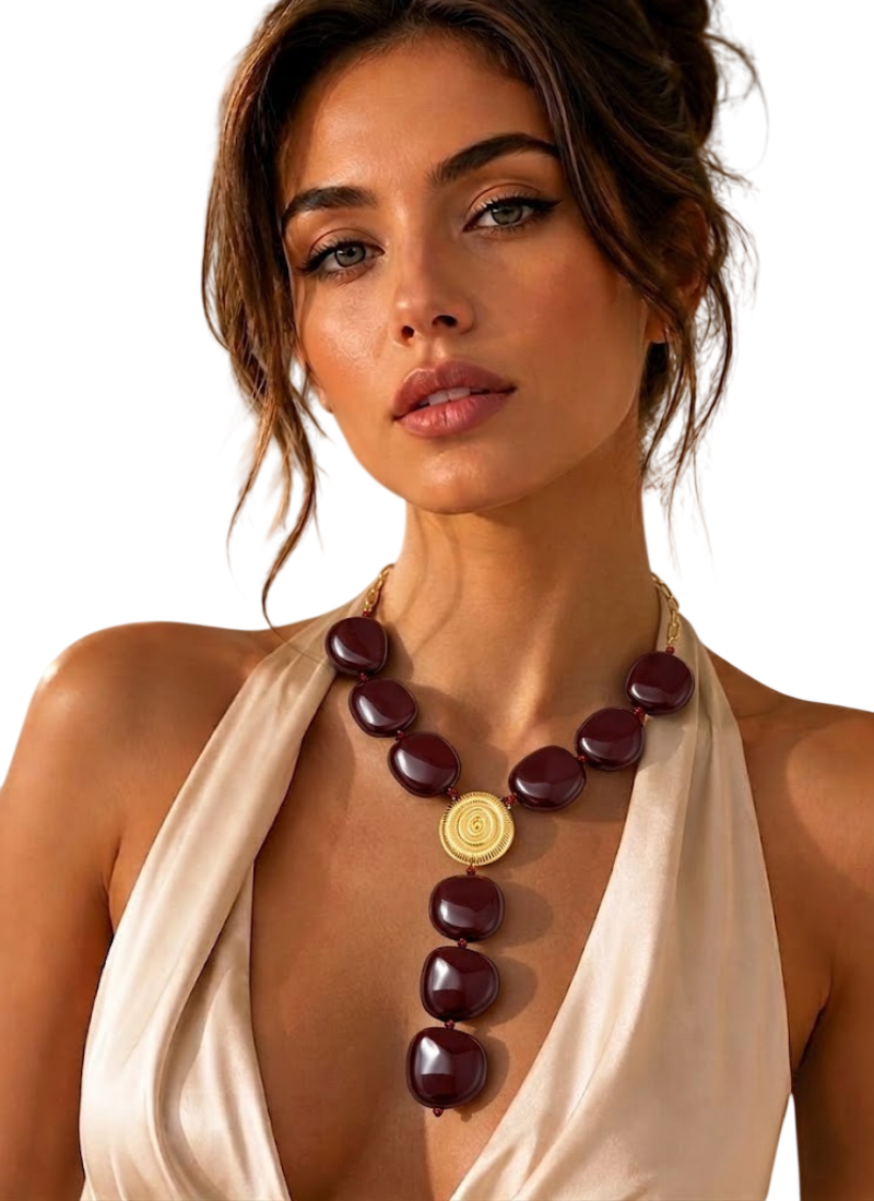 Maison Calix Celeste Drop Necklace - Image 3