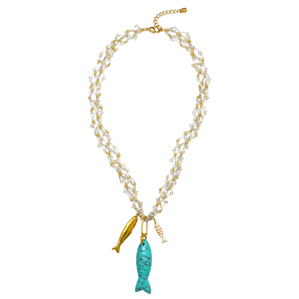 SEA-Chelle Capri Fish Handmade Necklace