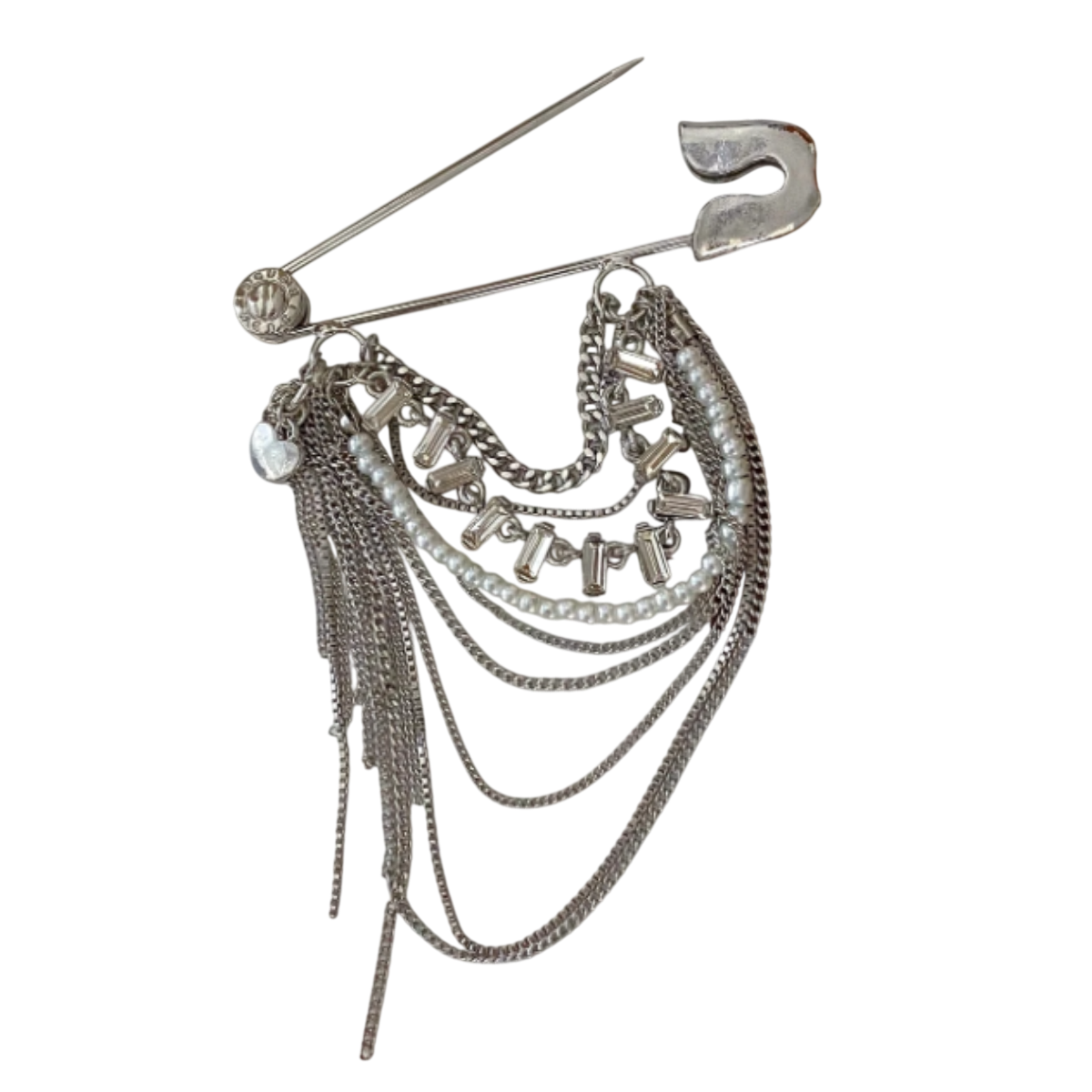 Maison Calix Jean Safety Pin Brooch