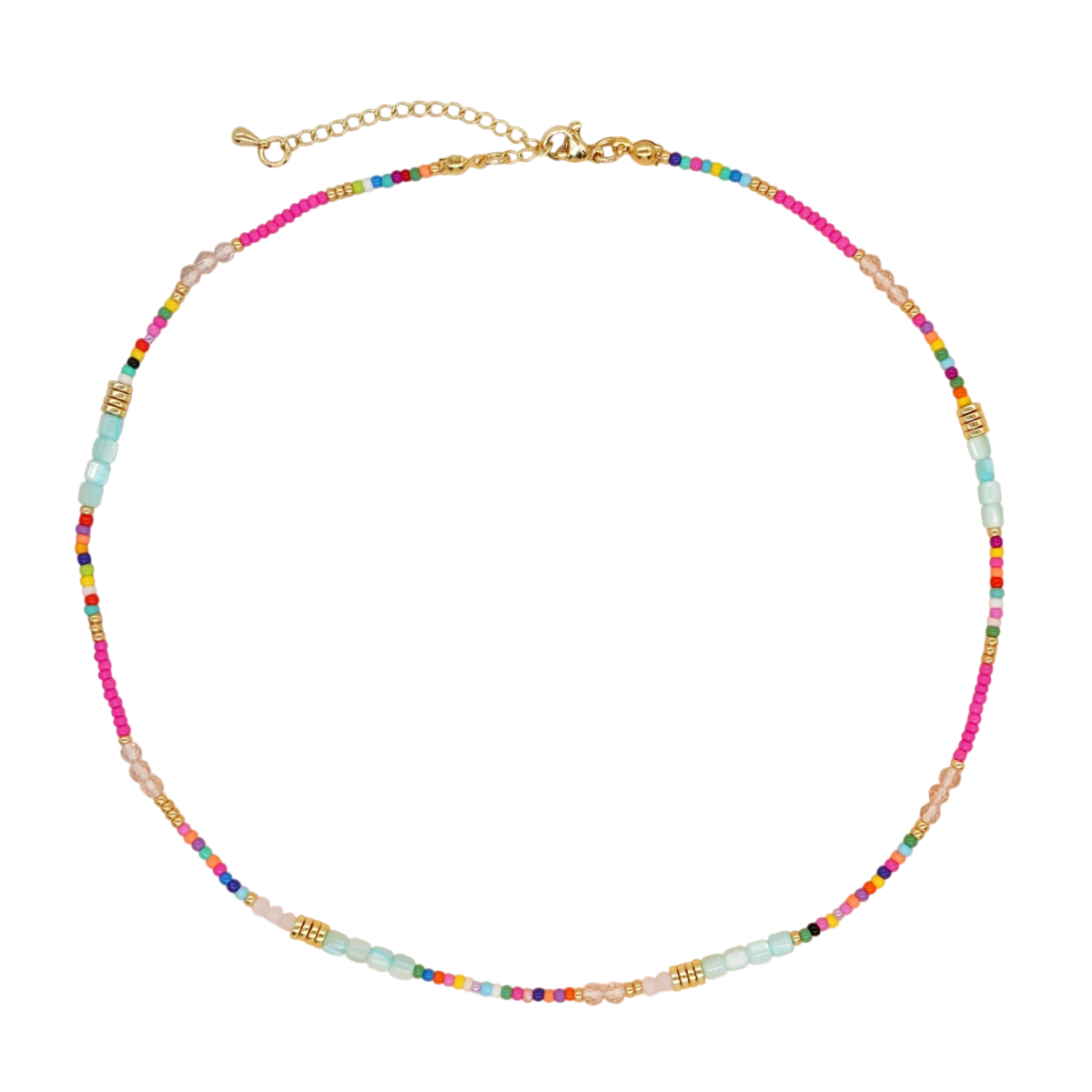 Fleur De Fleur Rio Beaded Necklace