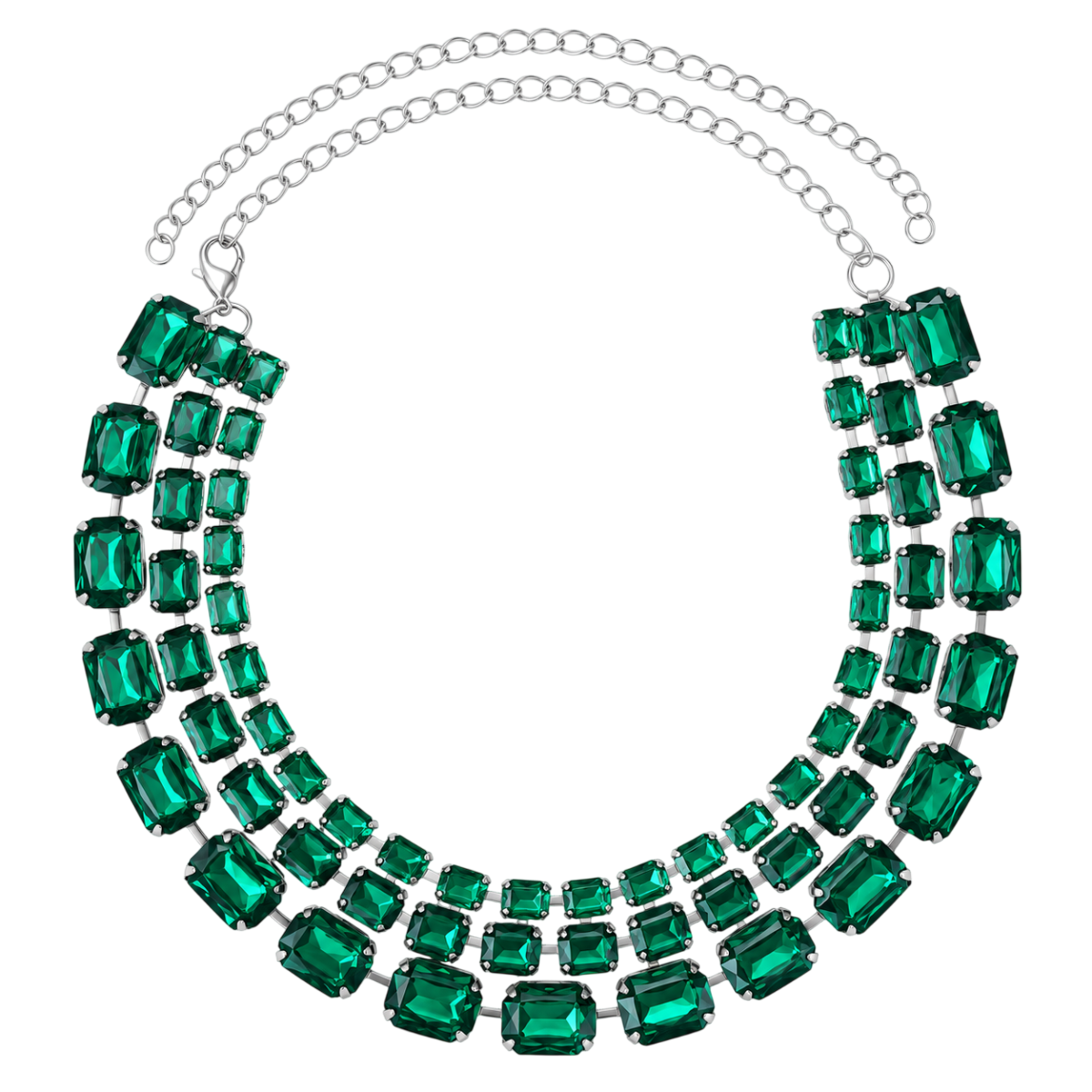 Fleur De Fleur Evergreen Layered Necklace