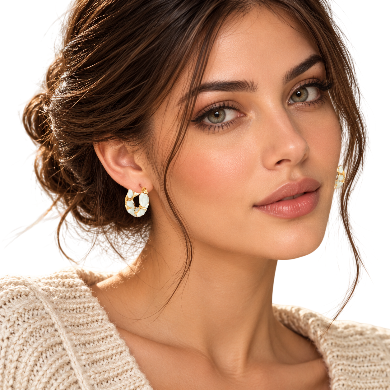 Maison Calix Remi Hoop Earring - Image 4