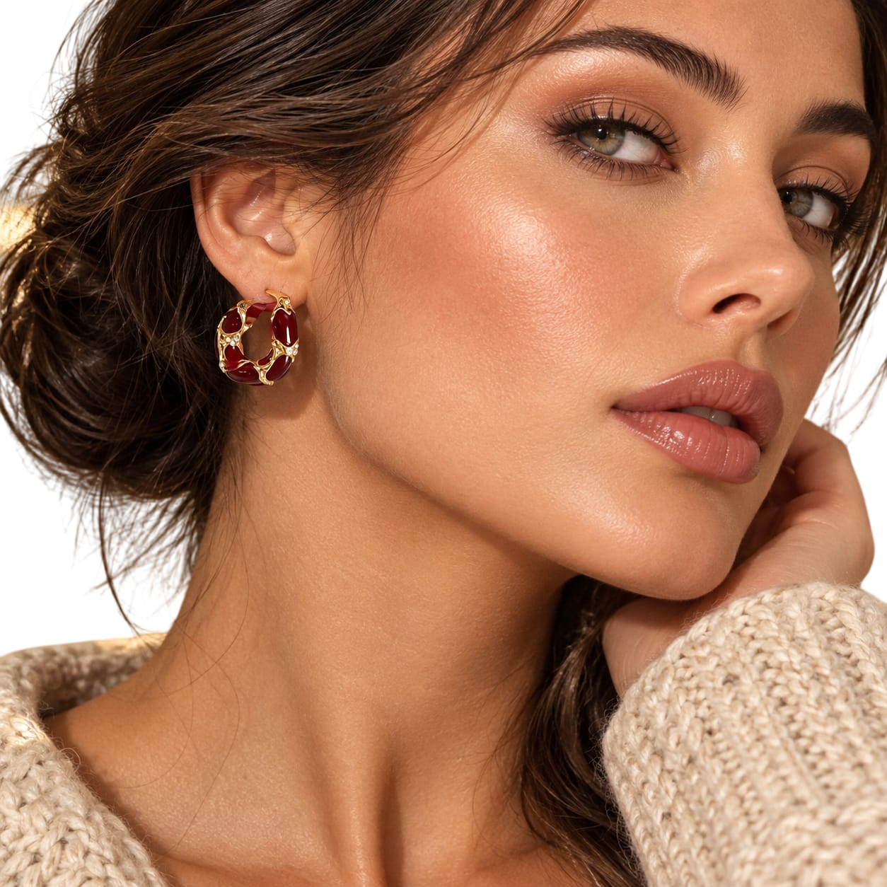 Maison Calix Remi Hoop Earring - Image 3